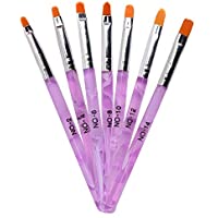 Beyond Dreams® 7 Pcs Gel Brush Nail Art Professional Kit | Nailart Acrylic Starter Set for Creating Stripes Patterns…